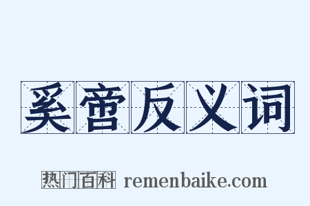 奚啻反义词是什么意思的图片